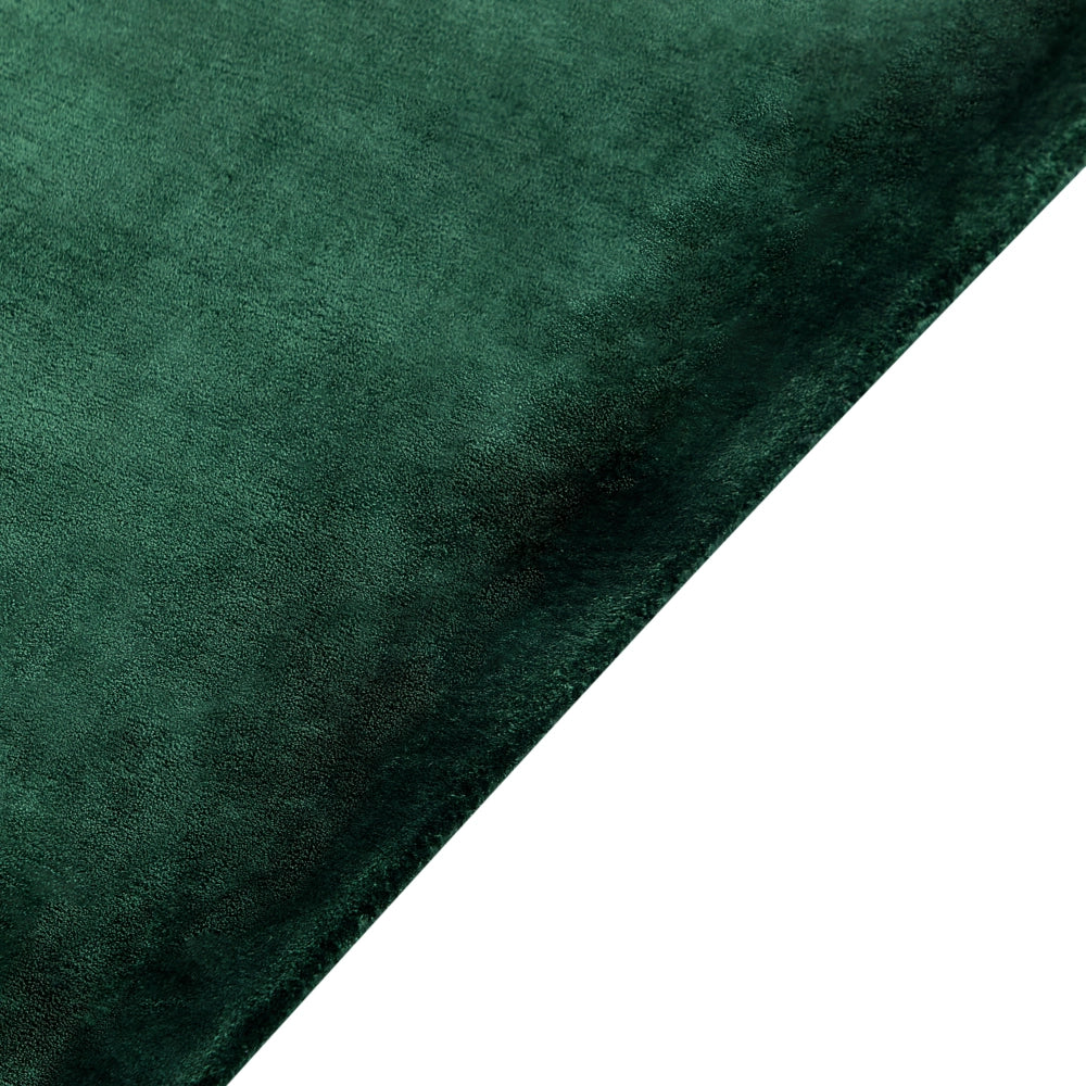 Tappeto a pelo corto in viscosa verde scuro 200 x 300 cm pelo corto capitonné moderno