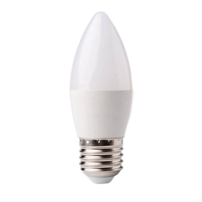 Lampadina LED candela E27 5W 3000K 450lm anti-sfarfallio Ecolight