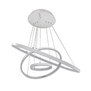 Trade Shop - Lampadario Led A Sospensione 48 W A Forma Di Pianeta Luce Calda 3000k Bianco B40 -