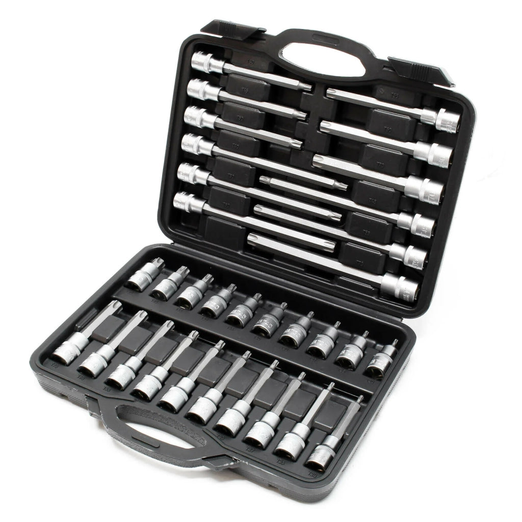 Set di chiavi a bussola chiave esagonale multi-dente chiave a brugola valigetta portautensili in acciaio 16_0002266