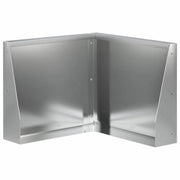 Muro di contenimento 50 x 50 x 40 cm Acciaio zincato Argento 8015223
