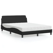 Letto con Materasso-Struttura Letto con Materasso Dover Nero 120x200 cm in Similpelle