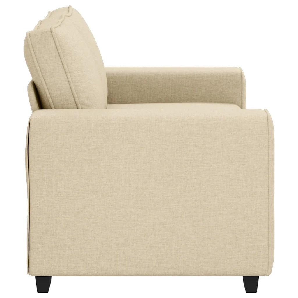 Divano a 2 Posti-Sofa 2 Posti Crema 120 cm in Tessuto 714189
