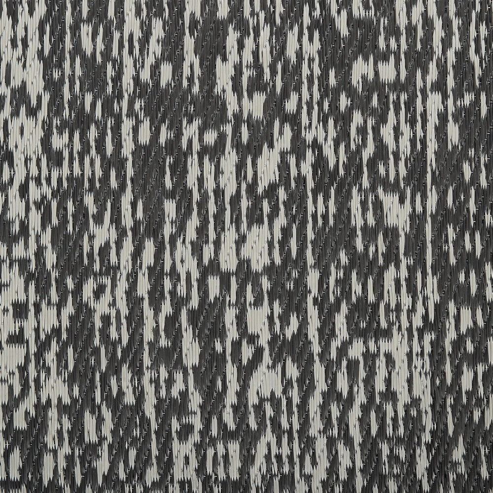 Tappeto da esterno Mat Nero e Bianco Sintetico 120 x 180 cm Eco Friendly Moderno Minimalista
