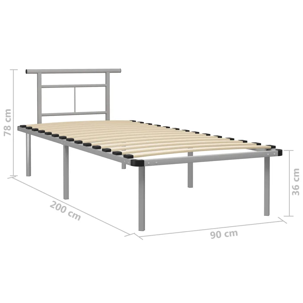 Giroletto Grigio in Metallo 90x200 cm cod mxl 61034