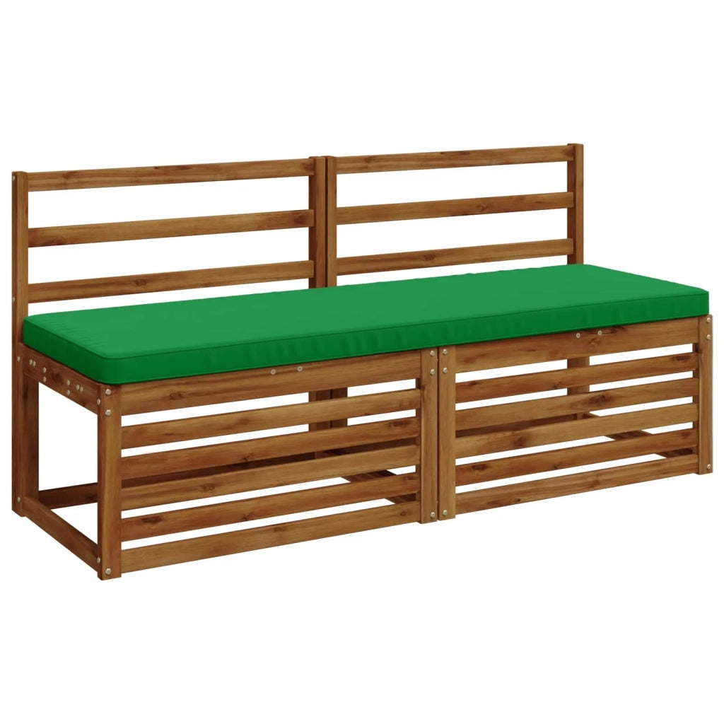 Cuscini per Panchina a 2 Pezzi VUGHT 2 pz 100% Poliestere Verde 951963