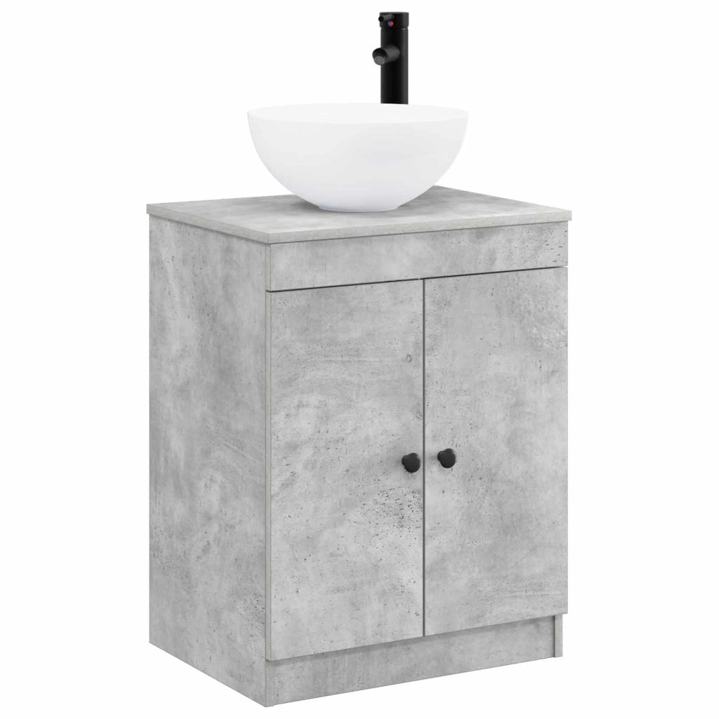 Set di mobili per il bagno Grigio Cemento Legno ingegnerizzato 3404217
