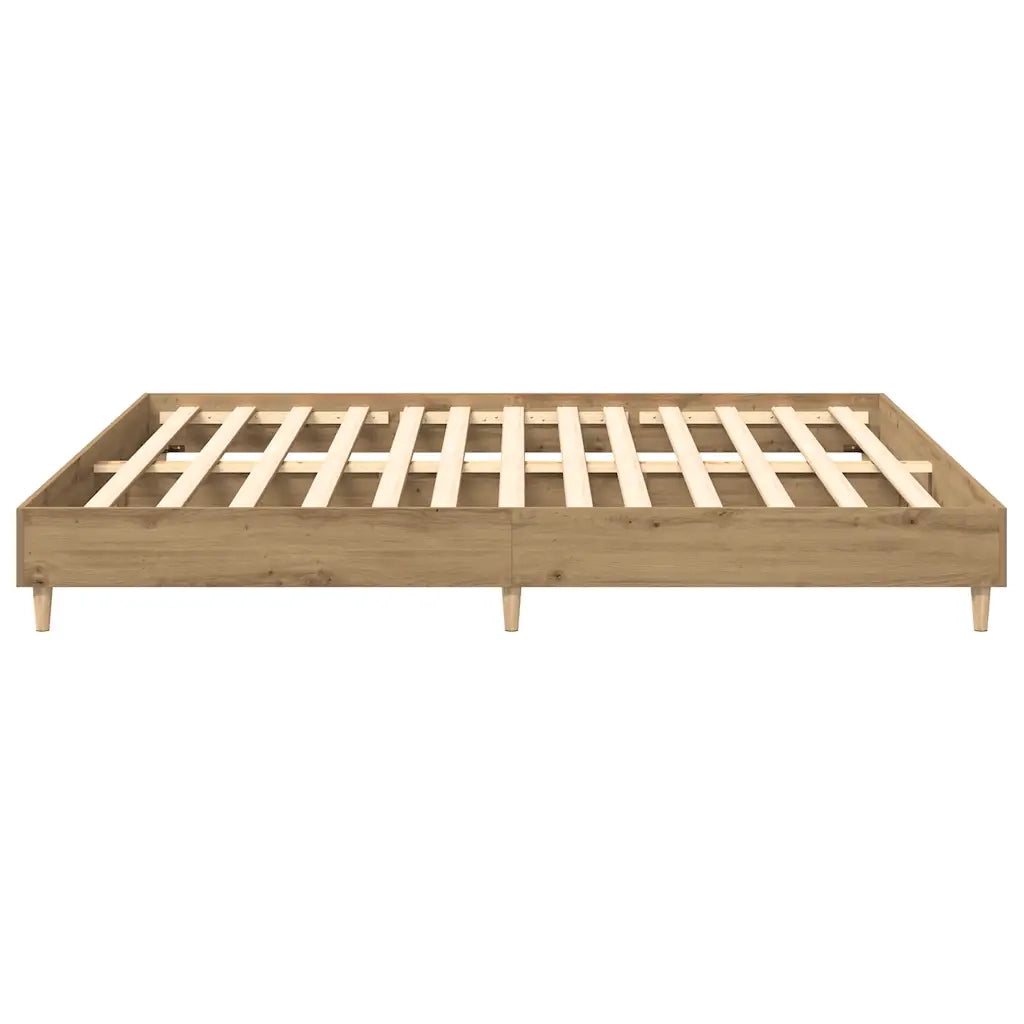 vidaXL Giroletto senza Materasso Rovere Artigianale 180x200 cm