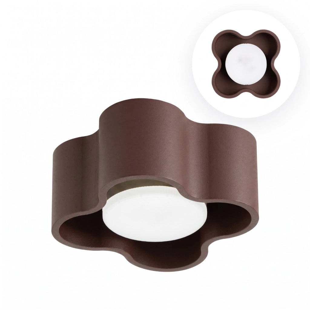 Plafoniera OVIO 1 marrone Gx53