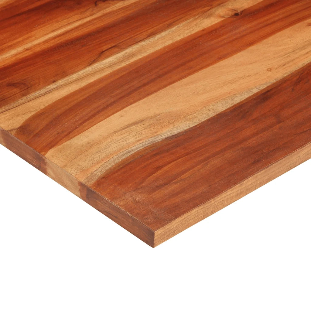 Piano Tavolo in Legno Massello di Acacia 25-27 mm 60x60 cm 285988
