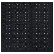Testa Doccia a Pioggia in Acciaio Inox 50x50 cm Quadrata Nera 147699