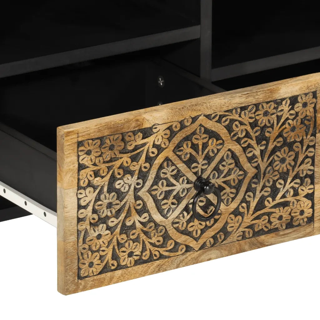Mobile Porta TV 100x33x46 cm in Legno Massello di Mango 358230