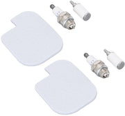 Kit di manutenzione per sega a catena - 2 candele - 2 filtri a aria - 2 filtri carburante - materiale duraturo - per CS360T/CS400T/CS420T