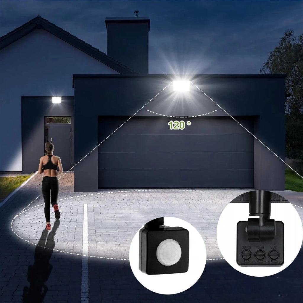 Alogeno Led Motion Sensor 50w Rsl008-50ns Neutro 4500K