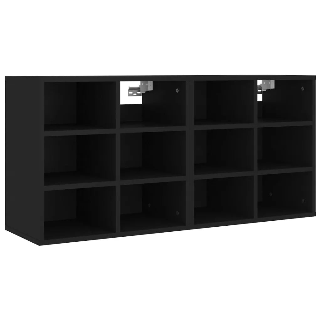 Scarpiere 2 pz Nere 52,5x30x50 cm 808687