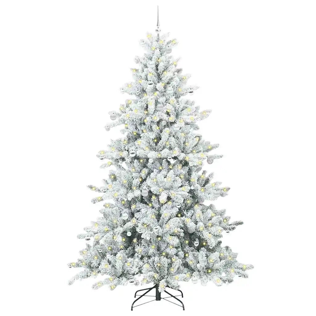 Albero di Natale Artificiale con Rami Pieghevoli Bianco 240 cm 3397749