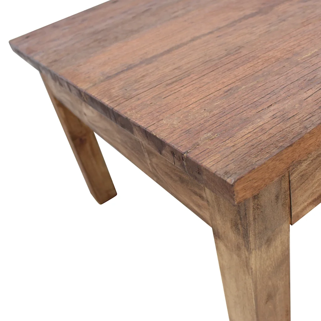 Tavolino da Salotto in Legno Massello di Mogano 96x73x45 cm 244493