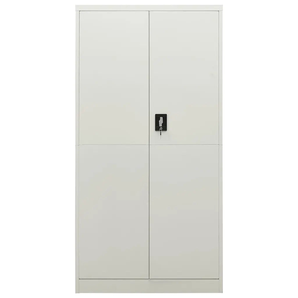 Armadio con Ripiani Grigio Chiaro 90x40x180 cm in Acciaio cod mxl 77395
