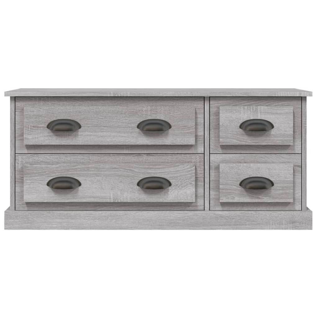 Mobile TV multimediale mensola TV credenza TV sala da pranzo soggiorno camera da letto Sonoma 100 x 35,5 x 45 cm legno ingegnerizzato grigio 02_0028344