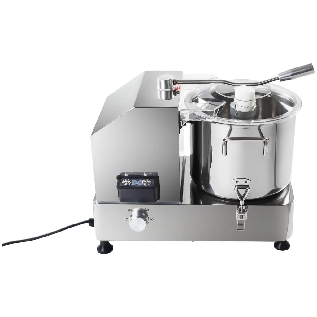Tritatutto professionale da cucina in acciaio inox da 6 litri argento 14_0008819