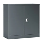 Armadio da ufficio armadietto da ufficio mobile contenitore per soggiorno ufficio camera da letto officina acciaio laccato 90 x 40 x 90 cm grigio scuro 03_0006322