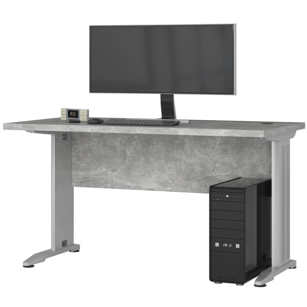 Scrivania per computer AKORD BM135 Cemento 135 cm 135x60x76 cm