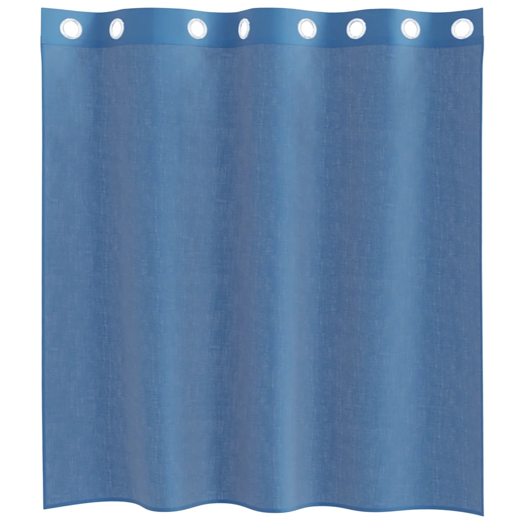 Tende in Voile con Occhielli 2 pz Blu Reale 4102113