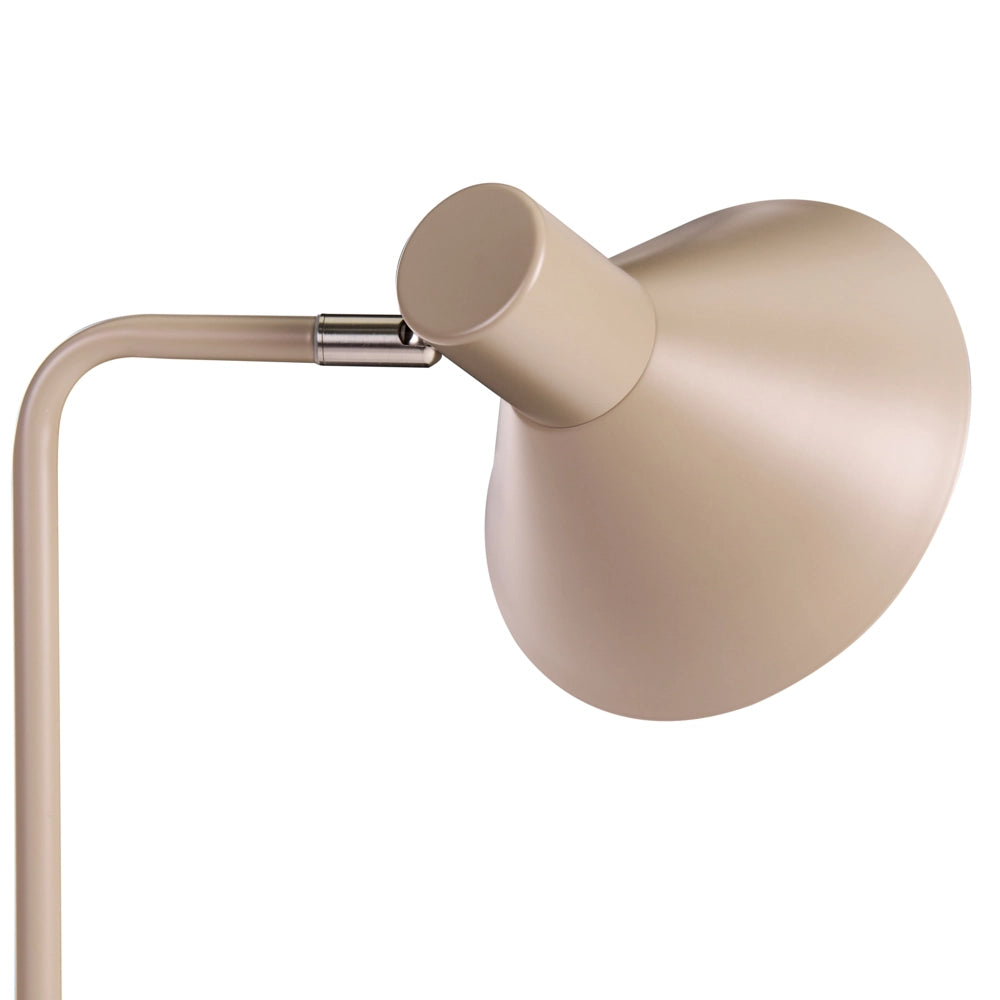 Lampada da terra in metallo con paralume a cono regolabile beige Camera da letto Soggiorno Casa Ufficio Illuminazione Design Industriale