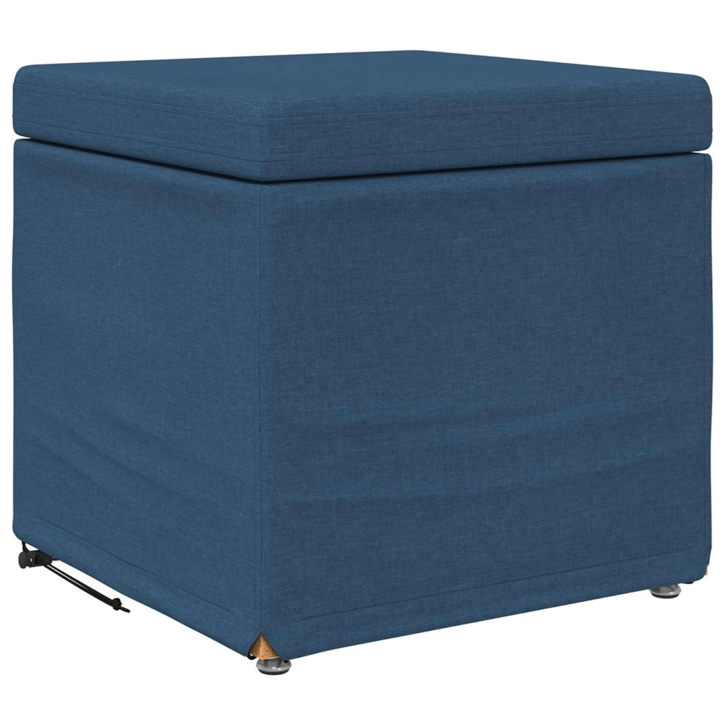 Pouf Blu 41 x 41 x 40 cm Tessuto e Legno Ingegnerizzato 876748