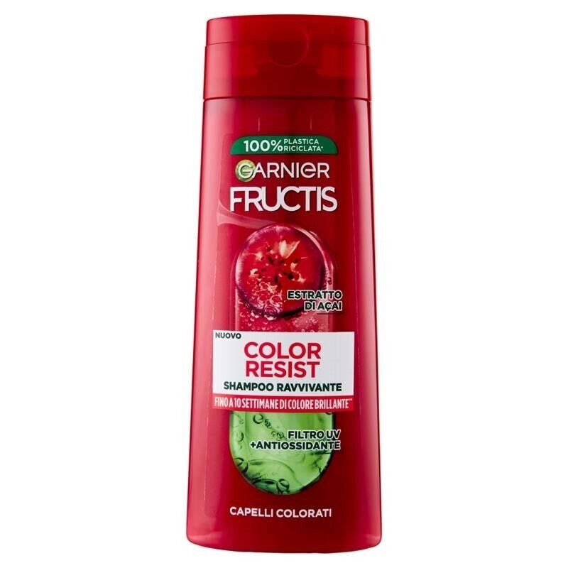 GARNIER FRUCTIS SHAMPOO 250 ML COLOR RESIST FINO A 10 SETTIMANE DI COLORE BRILLANTE CON ESTRATTO DI ACAI