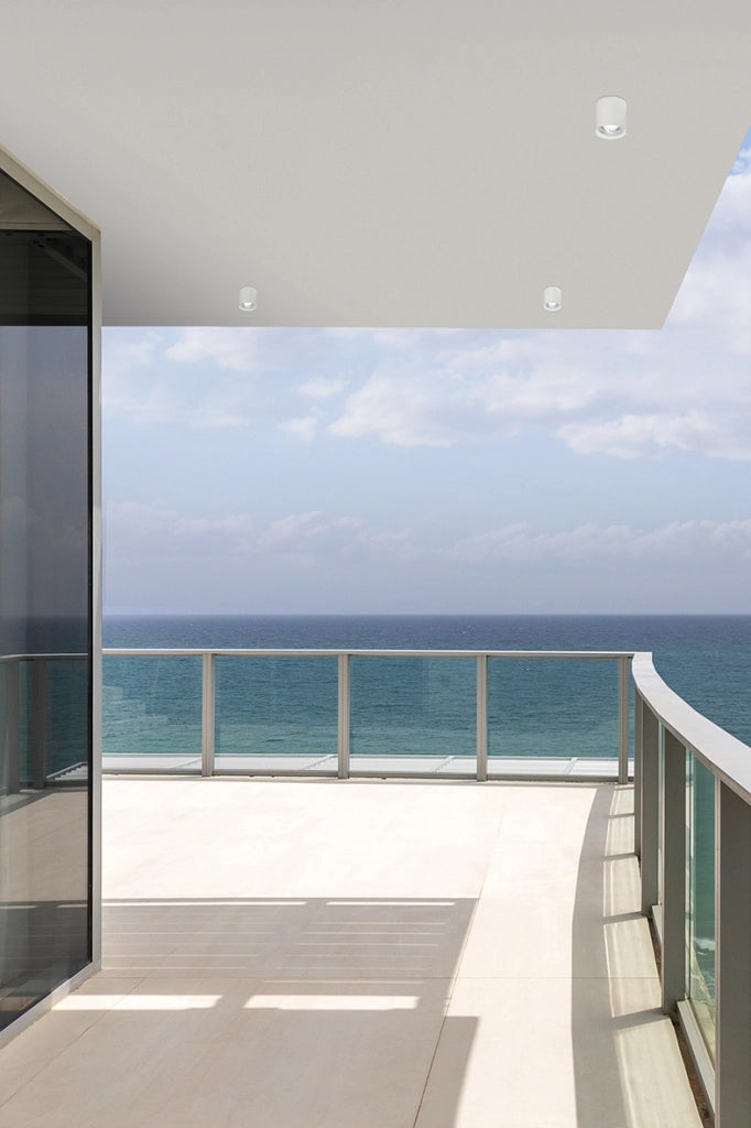 KUBA Downlight a Plafone Tondo Antracite 20W LED 3000K IP65 - Plafoniera da Esterno in Alluminio ad Alta Resistenza - Rossini Illuminazione
