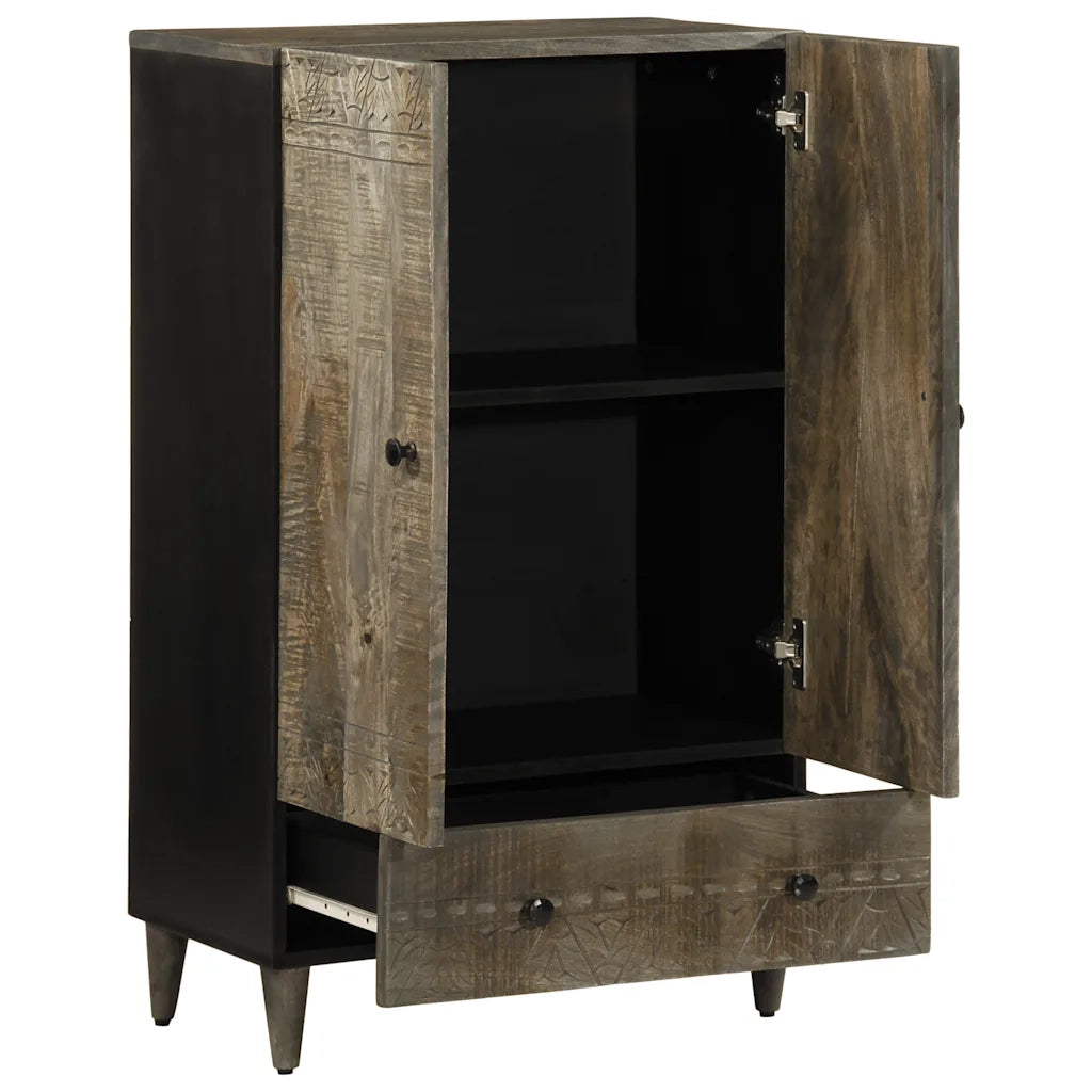 Credenza | Madia | Buffet da pranzo | Armadio da pranzo 60x33x100 cm in Legno Massello di Mango