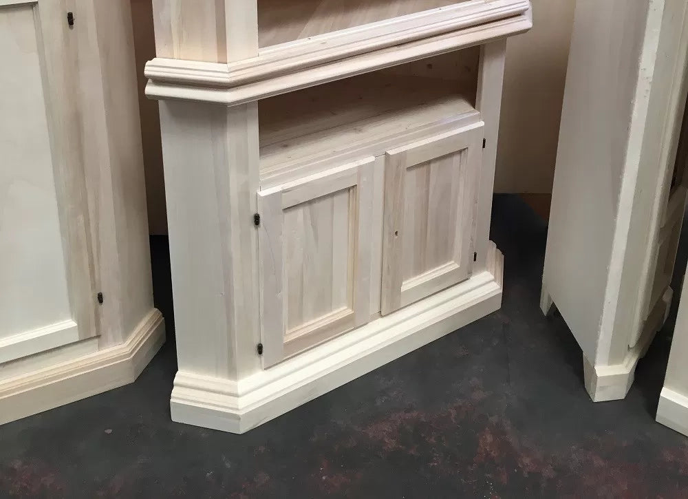 Porta tv angolare in legno classico 2 porte grezzo l.73 x 73 h.83 (208) - Mobili 2G