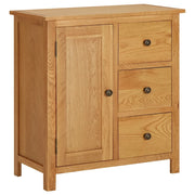 Credenza 70x35x75 cm Legno Massello di Rovere cod mxl 8778
