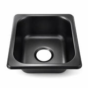 Lavandino a Sgoccio - Sgocciolatore a Inserimento - Nero Zinco - Ideale per Barca Caravan RV - 176 x 162 x 65 mm