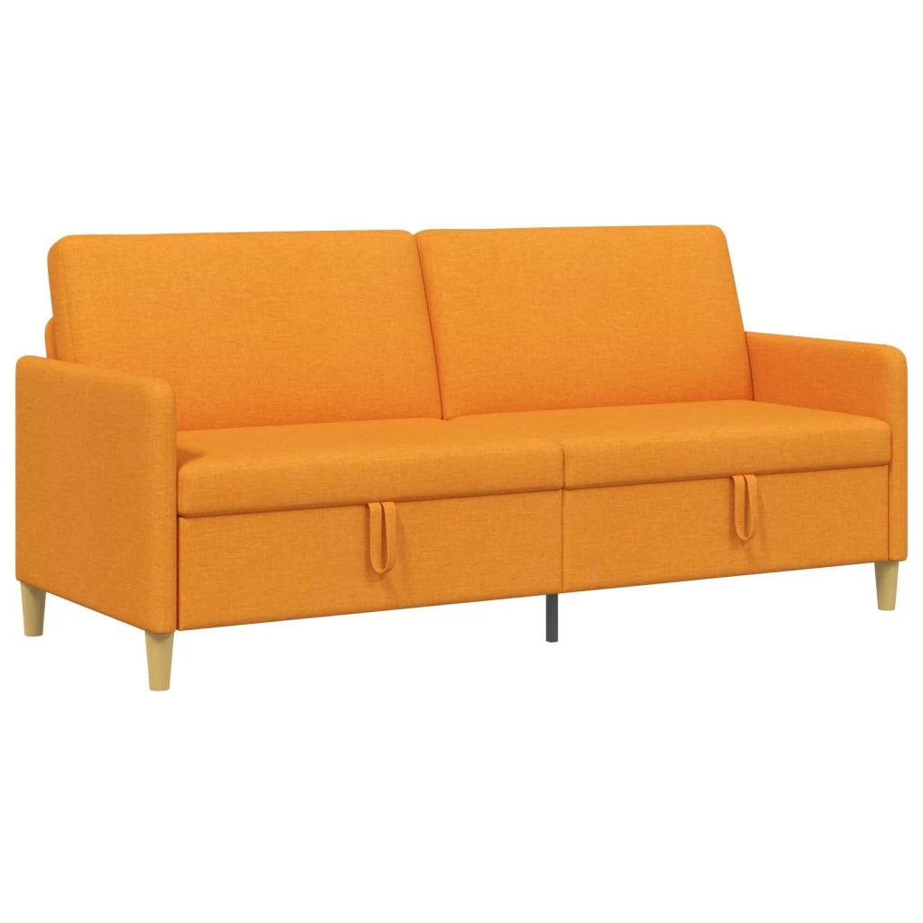 Divano con Storage Giallo Scuro 192 x 78 x 87 cm Poliestere 42036984