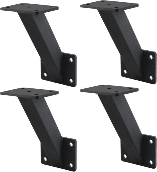 Supporto per parete - resistente - 4 pezzi - acciaio