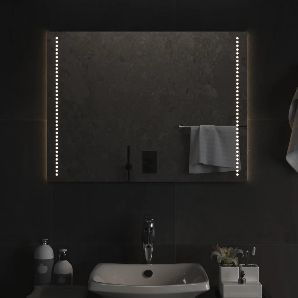 Specchio da Bagno con Luci LED 60x80 cm