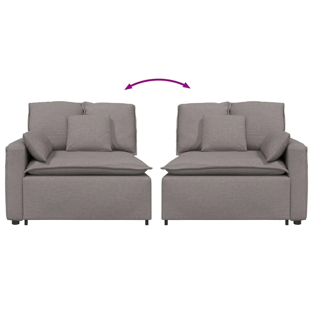Modulo Terminale Bracciolo Divano Modulare con Cuscini 100 cm CFW8550958