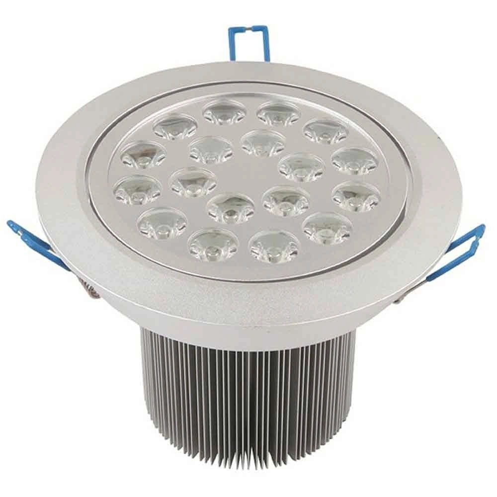 Trade Shop - Faretto A Led 18w Ad Da Incasso Orientabile Spot Luce A Molle Con Alette Driver - -bianco Freddo      -