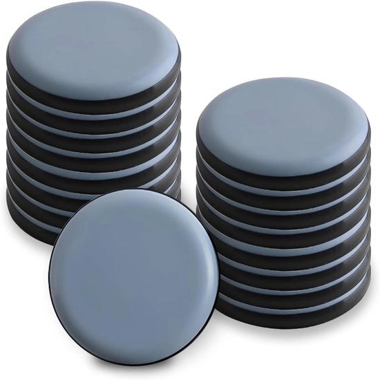 Mattonelle antiscivolo per mobili pesanti e sedie rotonde, 30 mm protezioni autoadesive per gambe di tavolo, cuscini per mobili, per rendere le superfici di pavimento lisce e ridurre il rumore.