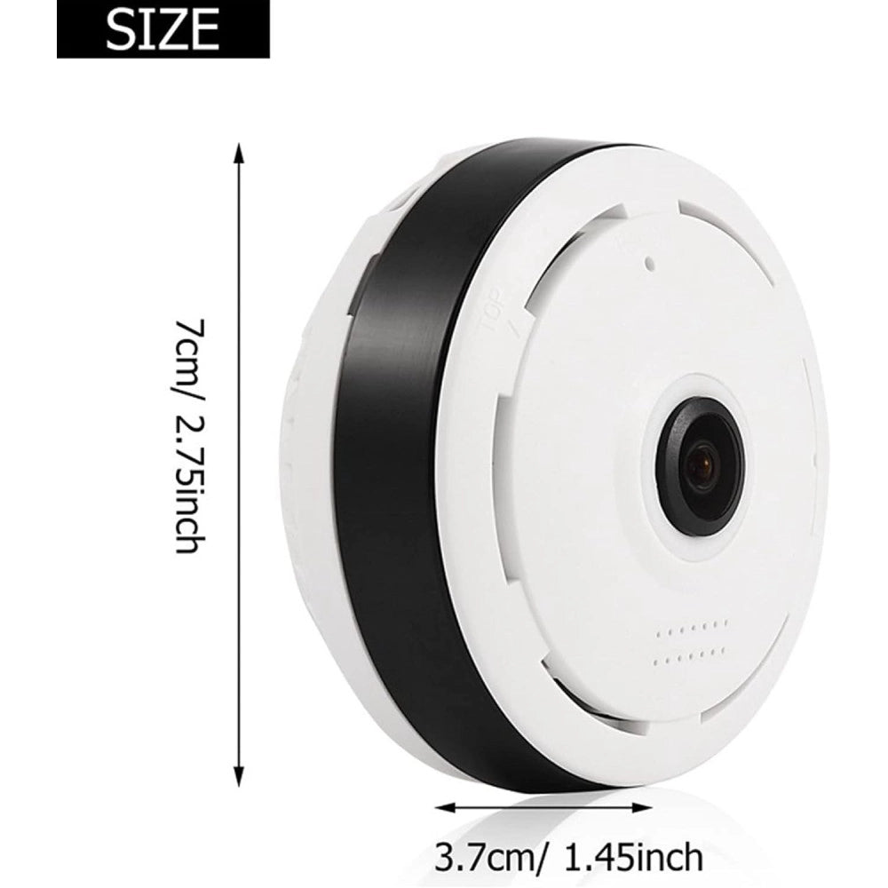 Trade Shop - Videocamera Telecamera Panoramica A 360 Wifi Ip Video Sorveglianza Eye S 3.0mp -