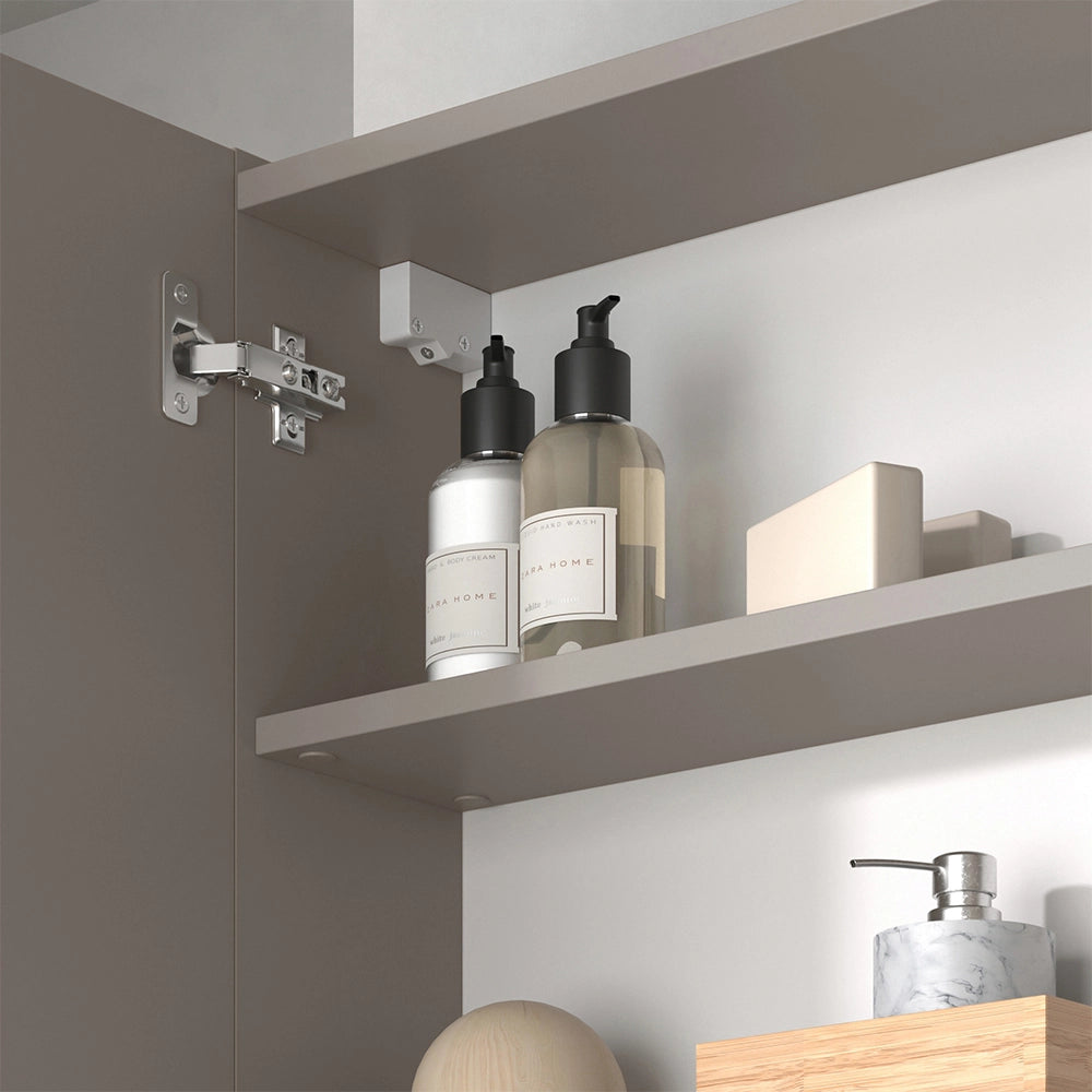 Vicco Specchio contenitore bagno Cachemire 80 x 75 cm con ripiani
