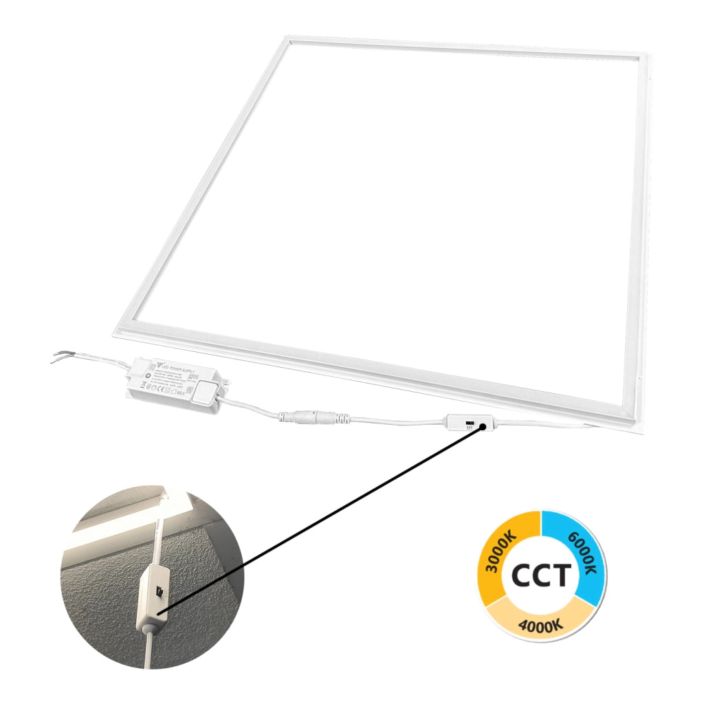 Alcapower Pannello LED Cornice 600x600 40W 4000lm CCT Selezionabile 3000K/4000K/6000K IP20 - Soluzione di illuminazione professionale alta efficienza