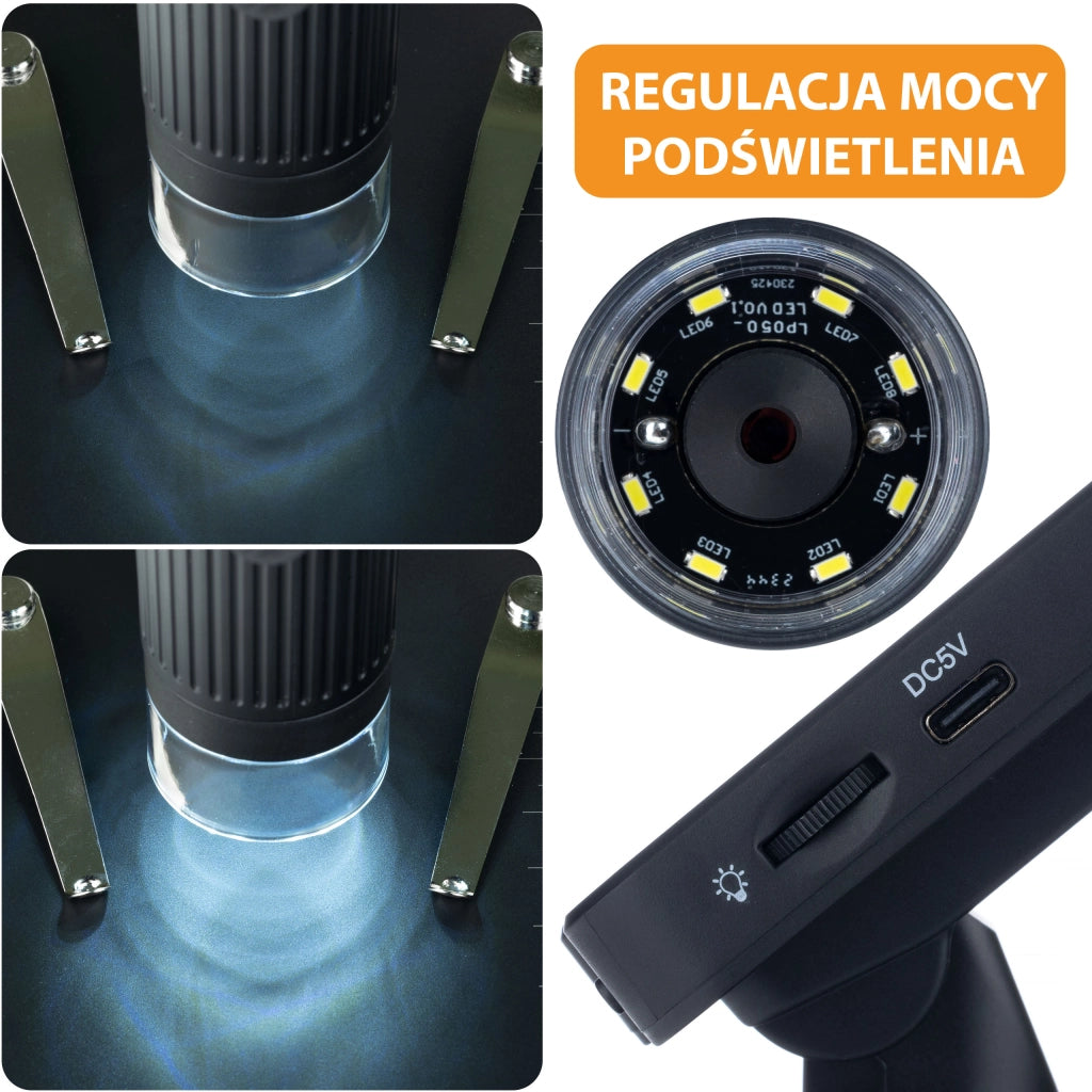 Mikroscopio Digitale LP043-Z01C – Display LCD 4,3" | Risoluzione 720P, Zoom Digitale, LED Regolabile