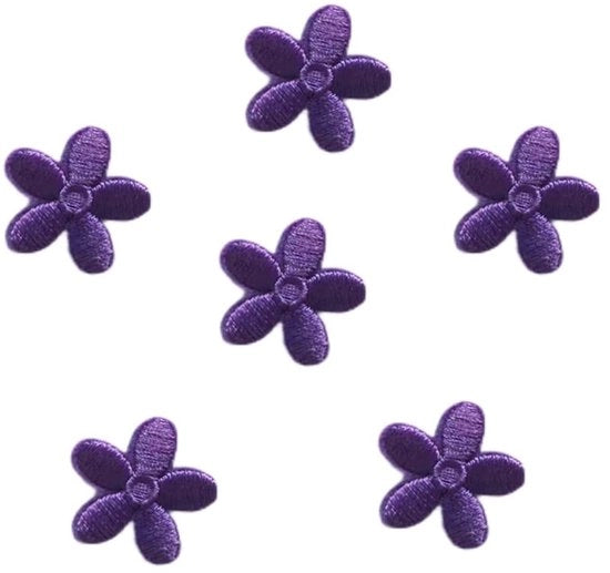 Set di Patches in Ferro da 60 - Patches a Fiore - Applicazioni per Cappello/Jeans/Giacche/Borse - Accessori Decorativi DIY - 3x3 cm - Tessuto in Poliestere/Cotone di Alta Qualità - Patches in Stoffa