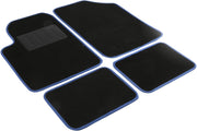 Set tappetini auto essential bordo blu.