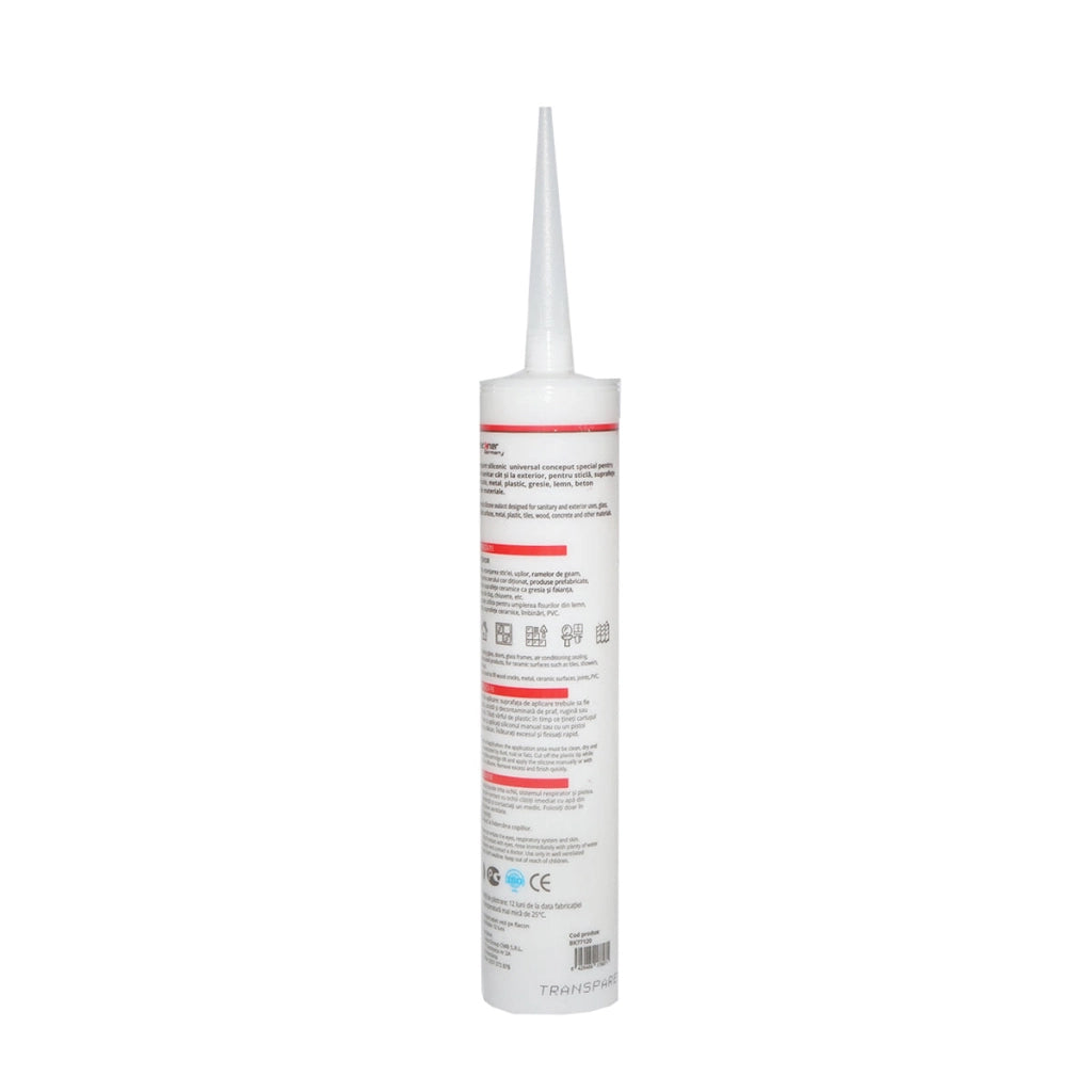 Silicone trasparente universale per interni/esterni 300ml Breckner Germany