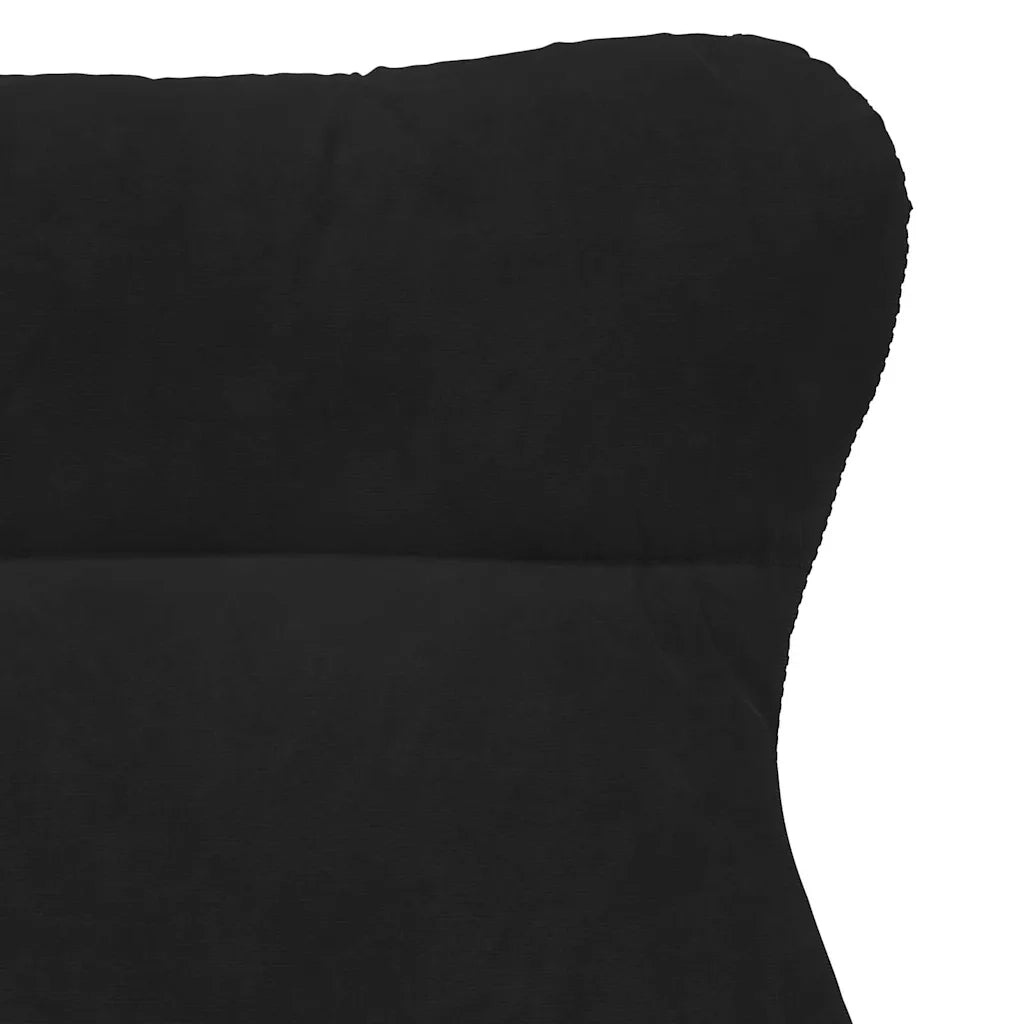 Poltrona | Sedia Relax Nero 69 x 74 x 93 cm Velluto