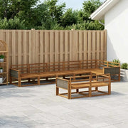 Set di divani da esterno 8 pcs Naturale